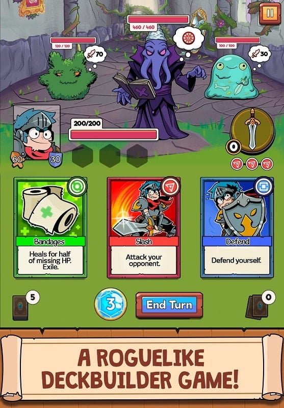 Card Guardians: Rogue Deck 3.22.0 (Menu, God mode/Onehit/Free upgrade)
