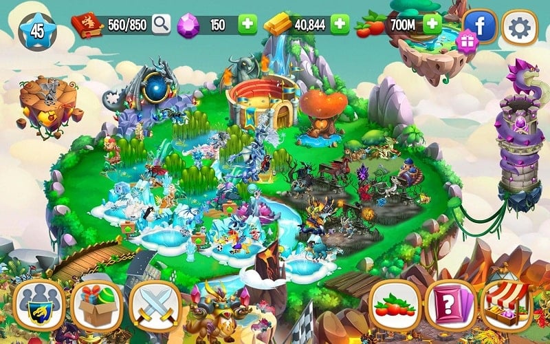 Dragon City Mobile 25.5.2 (Menu, Onehit)