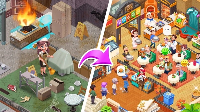 Happy Diner Story 1.0.61 (Unlimited Diamonds)