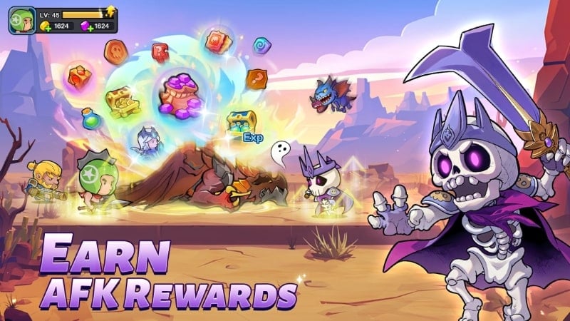 Mini Heroes: Magic Throne 1.20.52 (Menu/Damage, Defense Multiplier)