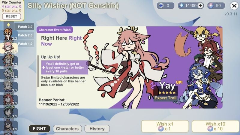 Silly Wisher 0.57 (Menu/Unlimited Primos)