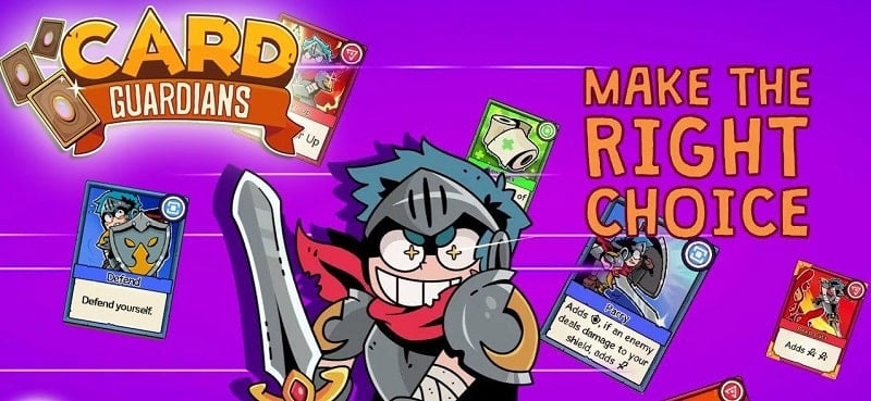 Card Guardians: Rogue Deck 3.22.0 (Menu, God mode/Onehit/Free upgrade)