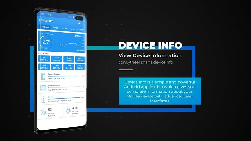 Device Info: System & CPU Info 3.3.8.6 (Donate)