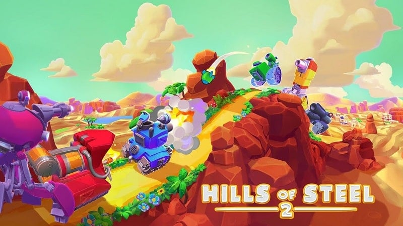 Hills of Steel 2 4.3.2 (No Cooldown/God mode)