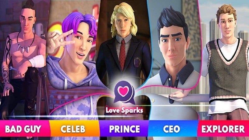 Love Sparks 2.42.1 (Menu/Unlimited Money)